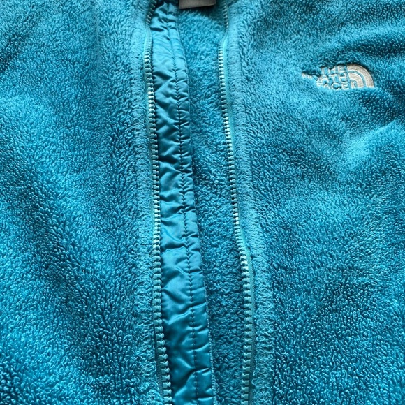 The North Face Teal Blue Fleece Zip Jacket Women’s Small | Soft Full Zip - Picture 13 of 14